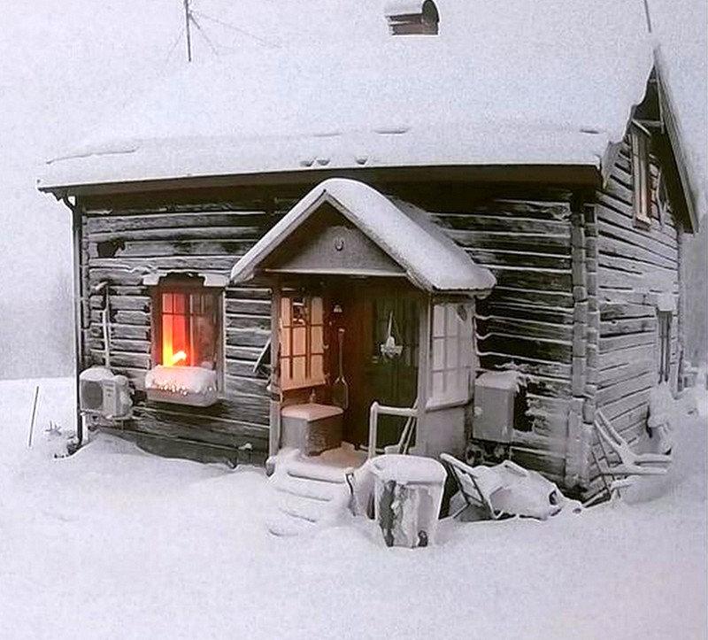 La chaleur d'une petite maison.